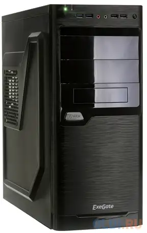 Корпус atx exegate xp-330u 500 вт чёрный ex272730rus, фотография 1