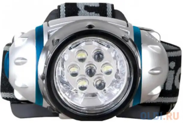 Фонарь camelion led5310-7f3  налобн металлик 7led 3 реж 3xr03 в, фотография 1