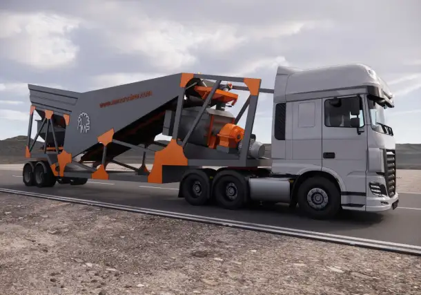 Мобильный бетонный завод, фотография 1