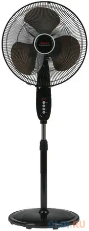 Вентилятор напольный tefal vf3910f0 60вт скоростей:3 пду черный, фотография 1