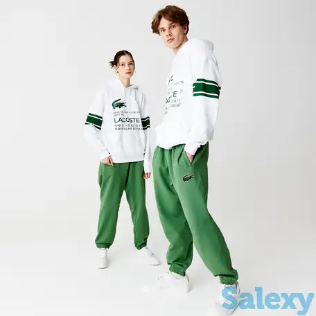 Флисовые брюки lacoste sport unisex из органического хлопка, фотография 1