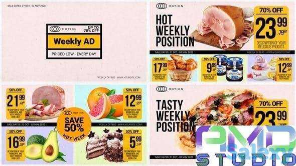 Заказать видеоролик для рекламы ассортимента супермаркета. (FOOD_33), фотография 1