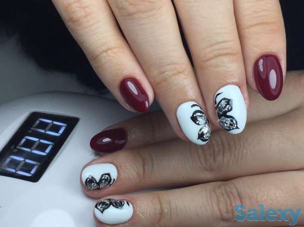 Маникюр наращивание, фотография 4