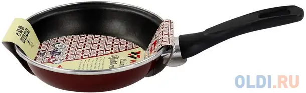 Сковорода vitrinor authentique burgundy 20 20 см 1 л сталь, фотография 1
