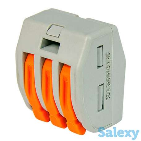 Строительно-монтажные клеммы СМК-413 (3х2,5мм2) Энергия Е0609-0002, 50 шт, фотография 5