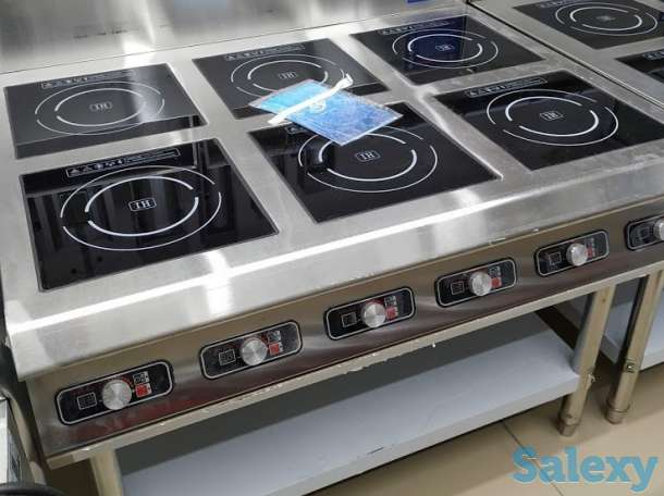 Индукционная плита шестиконфорочная профессиональная LUX качество., фотография 2
