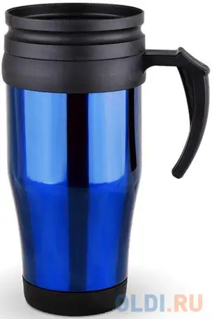 450dxm-2-r термокружка diolex (0,45л) нжс+пластик, двойн.стенки, (цвет: синий, красный), фотография 1