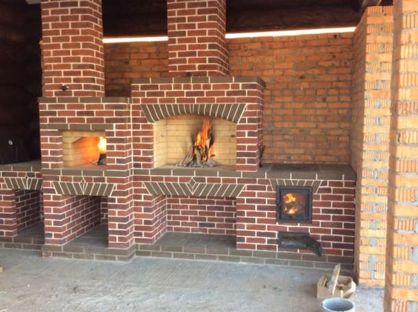 Барбекю комплекс, печь казан, мангал-камин, коптильня, тандыр, фотография 8