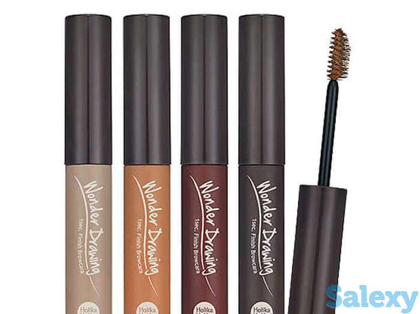 Тушь для бровей holika holika wonder drawing 1 sec. finish browcara, цвет #2 light brown | светло-бежевый, фотография 1