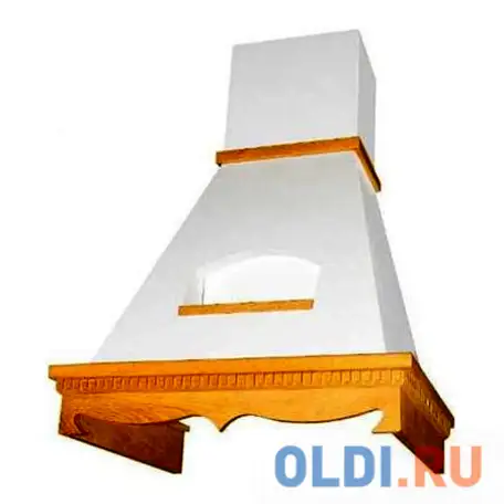 Вытяжка каминная elikor бельведер 60п-650-п3д бежевый/дуб неокрашенный кв ii м-650-60-318, фотография 1