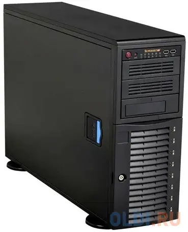 Серверный корпус e-atx supermicro cse-743tq-903b-sq 900 вт чёрный, фотография 1