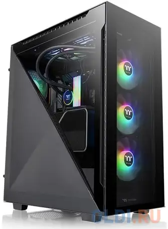 Корпус atx thermaltake divider 500 tg без бп чёрный, фотография 1