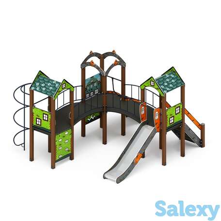 Детский игровой комплекс «городок (город)» дик 2.01.3.03-01 h=1200, фотография 1