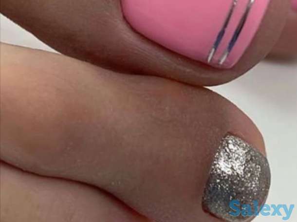 Услуги ногтевого сервиса маникюр с выравниванием и укреплением, педикюр, удаление врошего ногтя, дизайн, худ.роспись., фотография 2