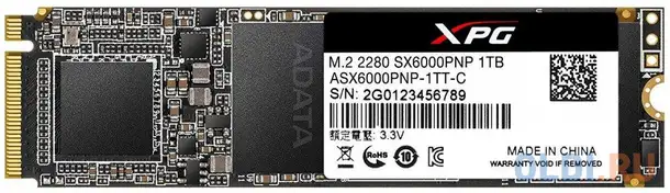 Ssd накопитель a-data xpg sx6000 pro 1 tb pci-e 3.0 x4, фотография 1