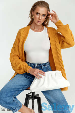 Яркий удлиненный кардиган, фотография 1