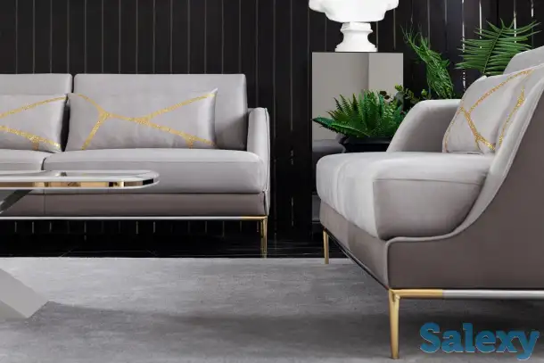 Великолепный комплект диванов 3+3+1 и журнальный столик, фотография 3