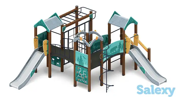 Городок (тайга) - дик 2.01.3.01-03 - игровой комплекс h=1200, фотография 1