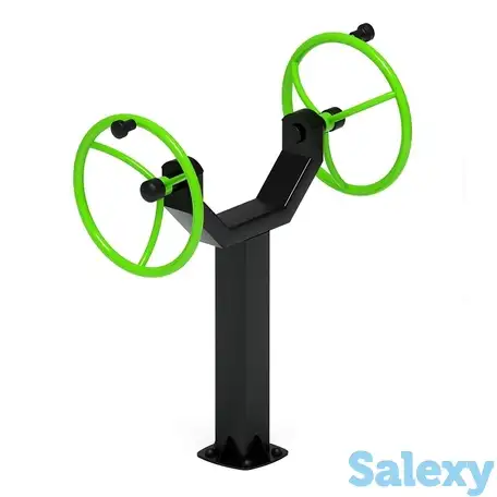 Рули (положение сидя) зеленый - уличный тренажер - ст 106-12, фотография 2