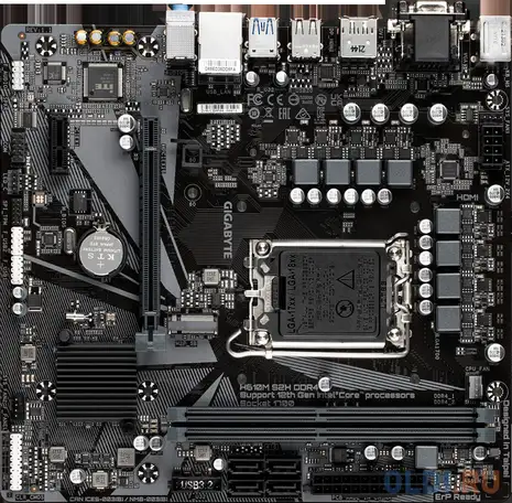 Материнская плата gigabyte ga-h610m s2h ddr4, фотография 1