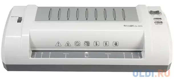 Ламинатор deli e3893-eu a4 80-200мкм 30см/мин, фотография 1