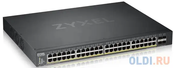 Zyxel xgs1930-52hp hybrid smart l2+ switch poe+ zyxel nebula flex, 48xge, фотография 1