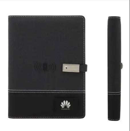 Ежедневник с powerbank, флешкой и беспроводной зарядкой, фотография 6