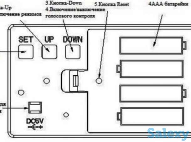 Электронные, деревянные часы, фотография 3