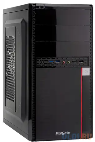 Корпус microatx exegate ma-371x без бп чёрный ex277439rus, фотография 1