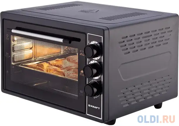 Kraft kf-mo 3801 bl мини-печь черный, фотография 1
