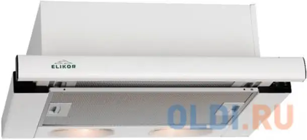 Вытяжка встраиваемая elikor интегра 60п-400-в2л белый, фотография 1
