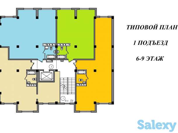 3 комнатная комната, 17/24, фотография 2