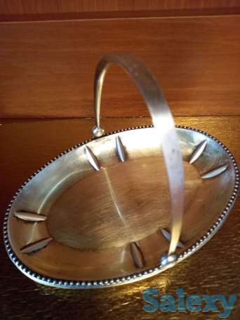 продам вазочку. чистое серебро 875 проба. ссср, фотография 2