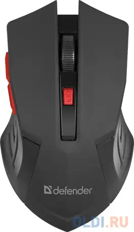 Мышь беспроводная оптическая accura mm-275 красный,6 кнопок, 800-1600 dpi defender, фотография 1