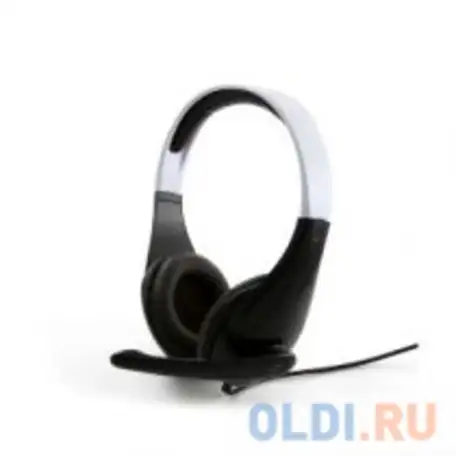 Гарнитура стерео gembird mhs-901 , черный/белый,  регулятор громкости, фотография 1