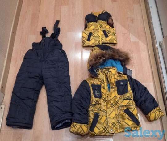 Детская зимняя куртка с безрукавкой и комбинезоном, фотография 1