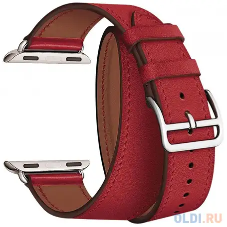 Ремешок lyambda meridiana для apple watch красный lwa-01-44-rd, фотография 1