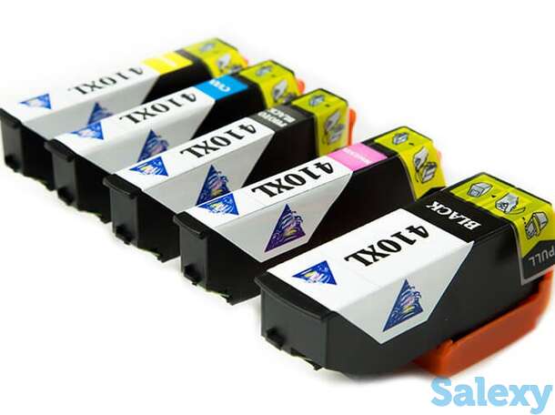 Комплект совместимых картриджей t410xl (c/m/y/pb/bk) для epson expression premium xp-830, фотография 1