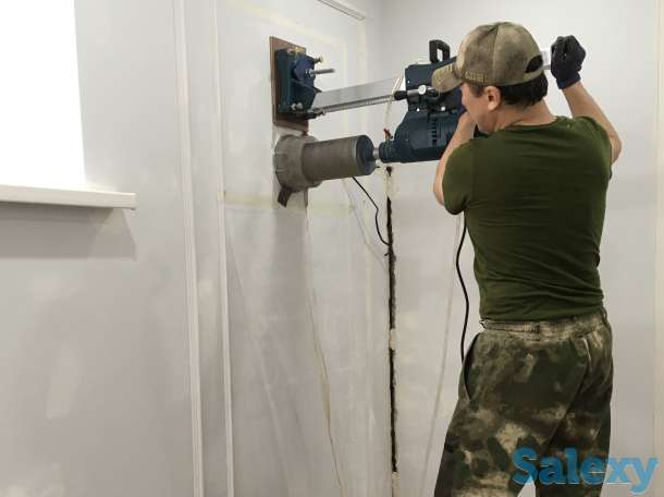 Алмазное бурение, сверление технологических отверстии; в стене, бетоне, камне., фотография 6