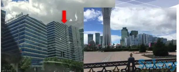 Реклама на крыше ЖК в Астане, фотография 1