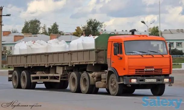 Длиномер камаз шаланда полуприцеп. Длинномер тягач контейнеровоз, фотография 1