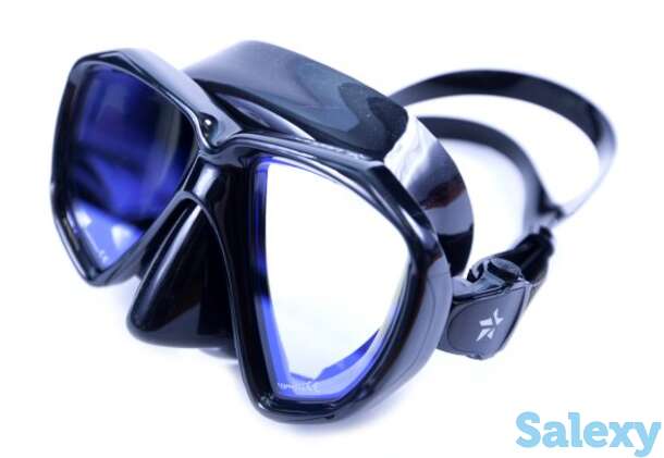 Маска подводная sargan неман (черный силикон) просветленные линзы черная, фотография 1