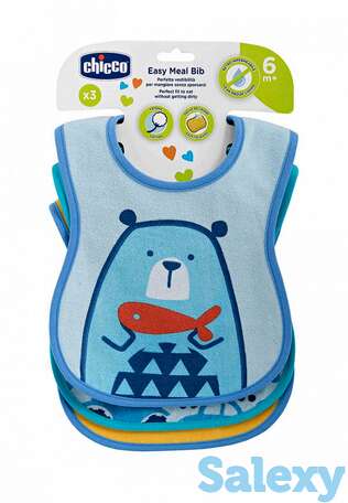 Слюнявчики 3 шт. chicco, фотография 1