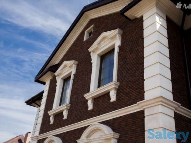 Отделка фасадов мрамором, травертином и гранитом., фотография 2