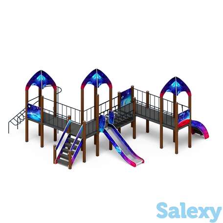 Детский игровой комплекс «космопорт (космос)» дик 2.14.07-02 н=1200, фотография 1