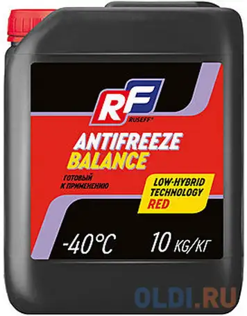 17485n ruseff антифриз antifreeze balance красн. (10кг), фотография 1