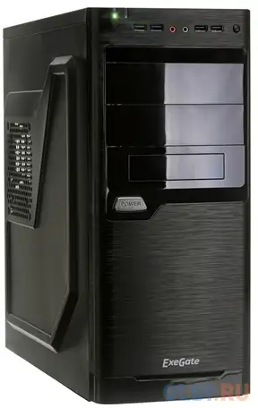 Корпус atx exegate xp-330u 400 вт чёрный ex272727rus, фотография 1