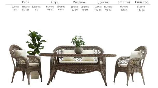 Приобретите стильные ротанговые сеты  уют и красота в каждом элементе!, фотография 5