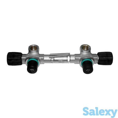 Манифолд 140 мм (5-7л) радиальный в комплекте с вентилями 230bar o2 очищенный bts, фотография 1