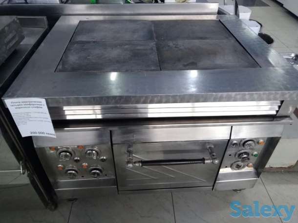 БУ: Плита электрическая четырехконфорочная с жарочным шкафом, фотография 4